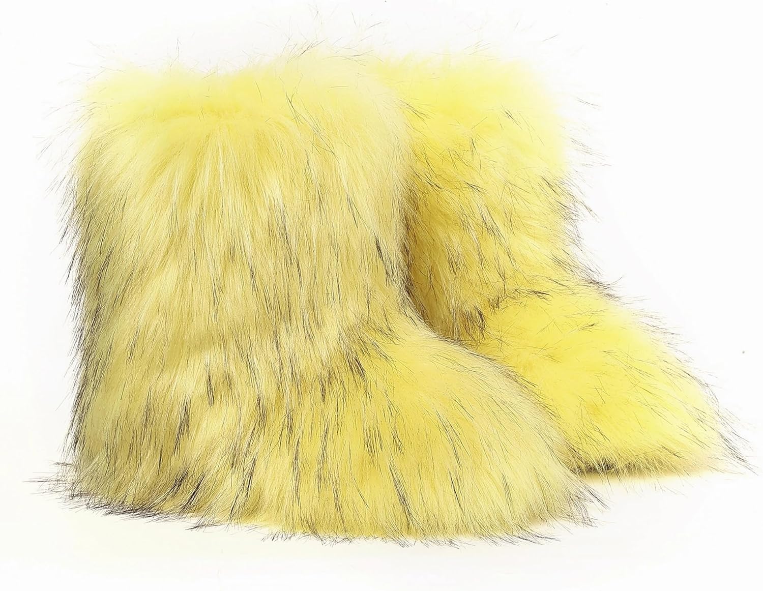 Amazon.com: Furry Boots for Women Girls Faux Fur Fuzzy Fluffy Snow
